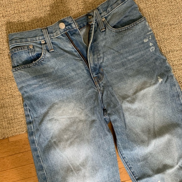 Madewell dadjean with white paint splatter - Picture 3 of 4
